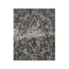 Wzorzysty, ręcznie robiony dywan z wełny tybetańskiej i chińskiego jedwabiu Sarawagi SHEESH MAHAL GREY