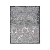 Wzorzysty, ręcznie robiony dywan z wełny tybetańskiej i jedwabiu bambusowego Sarawagi SOMERSET GREY