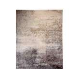 Wzorzysty, ręcznie robiony dywan z wełny tybetańskiej i jedwabiu bambusowego Sarawagi SWEET GEORGIA BROWN