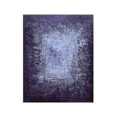 Wzorzysty, ręcznie robiony dywan z wełny tybetańskiej i jedwabiu bambusowego Sarawagi SHISHIR PURPLE