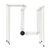 Lampa ścienna Flusso Wall 6 czarna