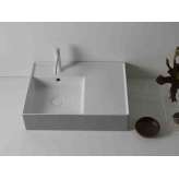 Umywalka ceramiczna nablatowa prostokątna z przelewem Scarabeo Ceramiche TEOREMA 2.0 RIGO