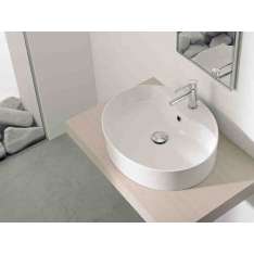 Umywalka ceramiczna okrągła nablatowa Scarabeo Ceramiche WIND R