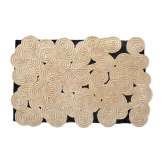 Prostokątny dywanik wełniany Scarlet Splendour Karesansui DUAL COLOR