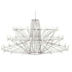 Lampa wisząca Ballerina chrom - LED włókno szklane | akryl