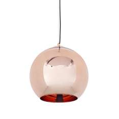 Lampa wisząca Bolla 35 miedziana - szkło metalizowane