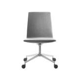 Krzesło biurowe z tkaniny z niskim oparciem i podstawą 4-Spoke Sellex Swing