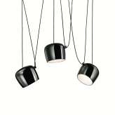 Lampa wisząca Eye 3 czarna - LED aluminium