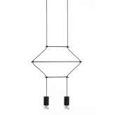 Lampa wisząca Flusso 2 czarna