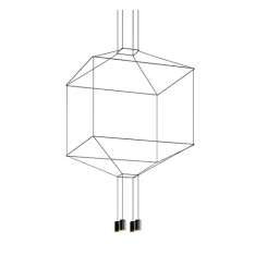 Lampa wisząca Flusso 4 czarna