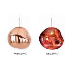 Lampa wisząca Fusion 20 miedziana - szkło