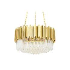 Lampa wisząca Imperial Gold 60 - stal | kryształ