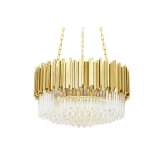 Lampa wisząca Imperial Gold 60 - stal | kryształ