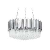 Lampa wisząca Imperial Silver 80 - stal | kryształ