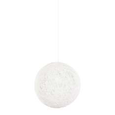 Lampa wisząca Luna 40 biała - Sznurek Konopny