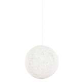 Lampa wisząca Luna 40 biała - Sznurek Konopny