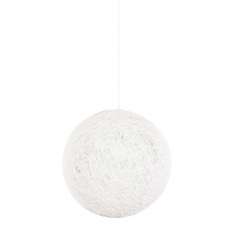 Lampa wisząca Luna 60 biała - Sznurek Konopny
