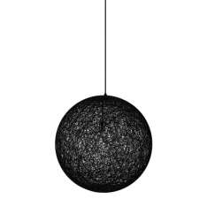 Lampa wisząca Luna 60 czarna - Sznurek Konopny