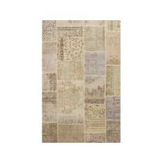 Ręcznie wykonany dywan patchworkowy Sirecom Tappeti ROCK SABBIA