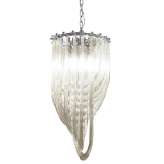 Lampa wisząca Murano L chrom - szkło | metal