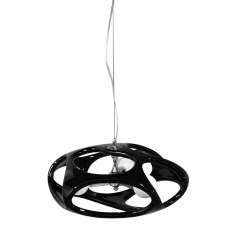Lampa wisząca Neto 3 czarna - Tworzywo Sztuczne | metal