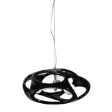 Lampa wisząca Neto 3 czarna - Tworzywo Sztuczne | metal