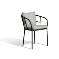 Tapicerowane krzesło Sunbrella® z podłokietnikami Skargaarden Saltö