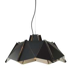 Lampa wisząca Origami 45 czarna - metal