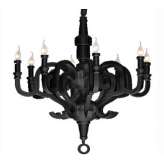 Lampa wisząca Papyrus 80 czarna - Żywica Syntetyczna