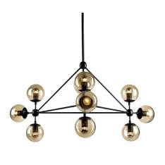 Lampa wisząca Planetario 10 - klosze dymione
