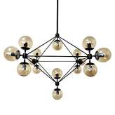 Lampa wisząca Planetario 15 - klosze dymione