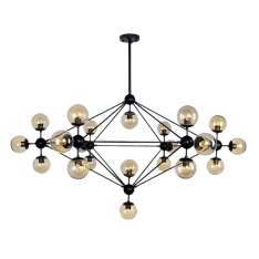 Lampa wisząca Planetario 21 - klosze dymione