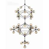 Lampa wisząca Planetario 41 - klosze bursztynowe