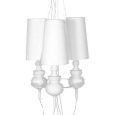 Lampa wisząca Queen 3 biała