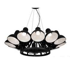 Lampa wisząca Ragno 12 czarna