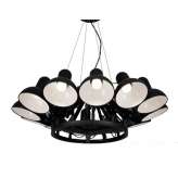 Lampa wisząca Ragno 12 czarna