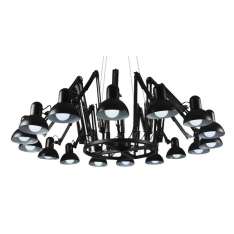 Lampa wisząca Ragno 16 czarna