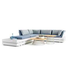 Narożna sofa ogrodowa z tkaniny Solpuri Boxx LOUNGE