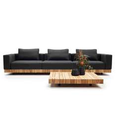 Sofa ogrodowa z drewna tekowego Solpuri Plateau