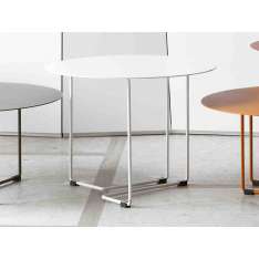Okrągły stolik kawowy z malowanej proszkowo stali Sphaus Ferro 3