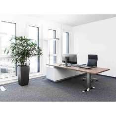 Prostokątne biurko biurowe o regulowanej wysokości Spiegels .CON_AIR1
