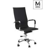Profil Modesto fotel biurowy czarny - ekoskóra | chrom