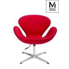 Fotel Modesto Swan Up czerwony | wełna - regulowana wysokość