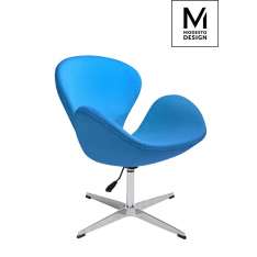 Fotel Modesto Swan Up Turkusowy | wełna - regulowana wysokość