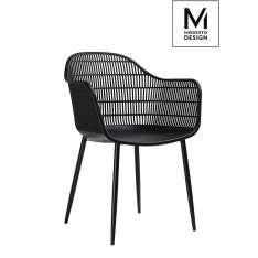 Krzesło Modesto Basket Arm czarne - polipropylen