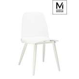 Krzesło Modesto Boomer białe - polipropylen | metal