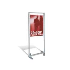 Piętrowa aluminiowa witryna do sprzedaży detalicznej Studio T Floor display for 70x100 poster