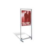 Piętrowa aluminiowa witryna do sprzedaży detalicznej Studio T Floor display for 70x100 poster