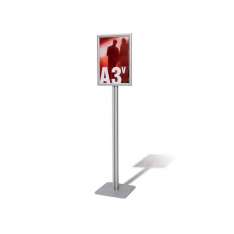 Dwustronna, stojąca witryna aluminiowa Studio T Floor-standing aluminium display unit