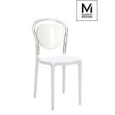 Krzesło Modesto Carmen 2 transparentne - Oparcie poliwęglan